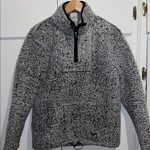 PINK Sherpa sweater , super warm and cozy